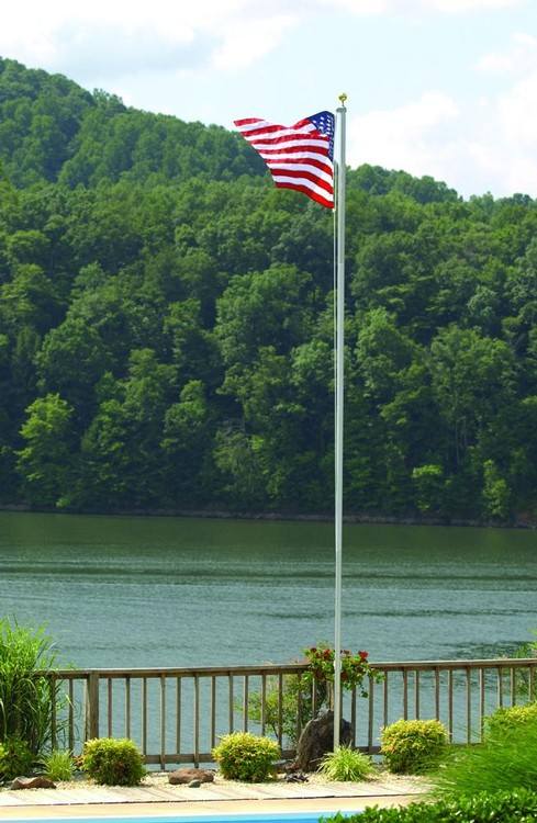 Homesteader In-Ground Flagpole Set - 16' Length 2