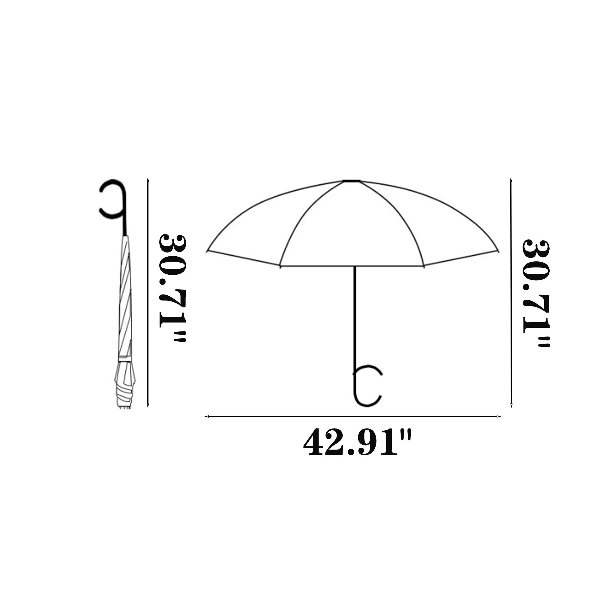 Double Layer Inverted Umbrella Upside Down 4