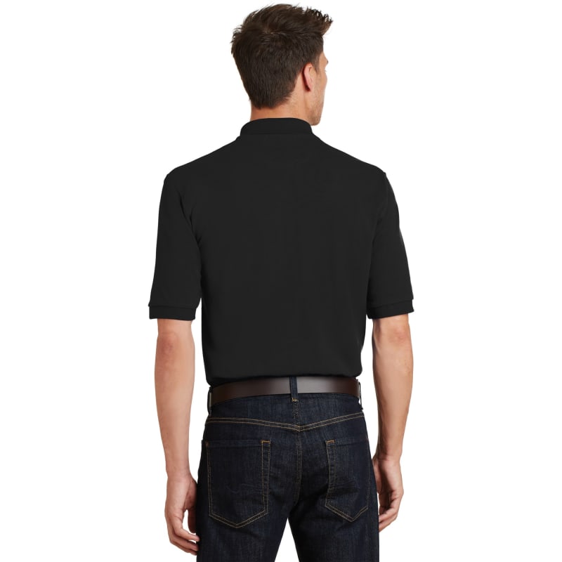 Port Authority Heavyweight Cotton Pique Polo With Pocket. 14