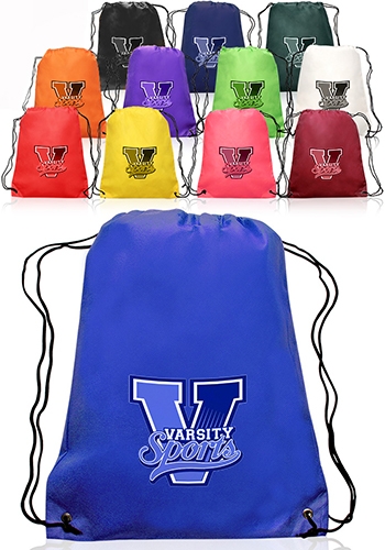 Drawstring Backpacks - 14" W x 17" H 2