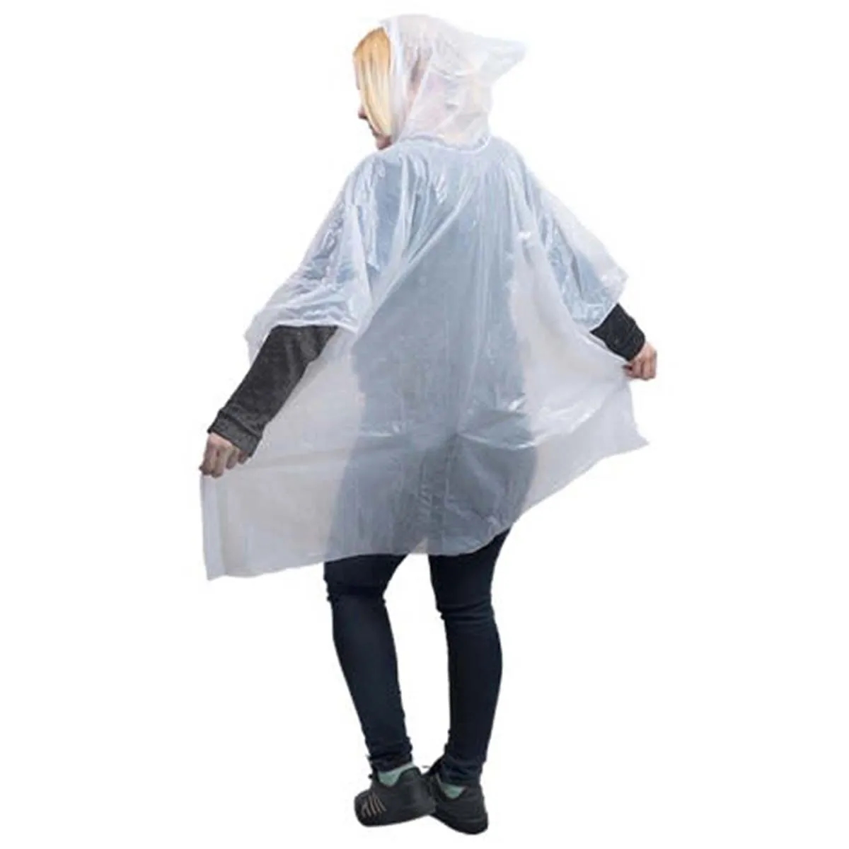 Portable Emergency Raincoats Hook Poncho Ball KeyChain 3