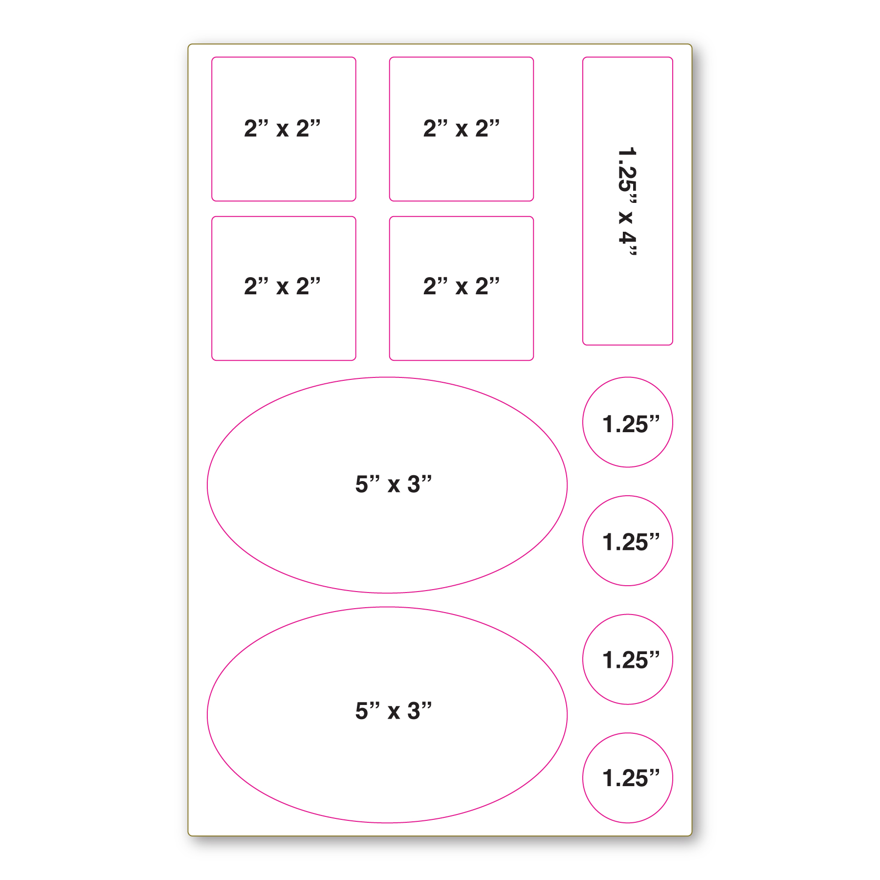 Repositionable Decal Sticker Sheet 7" x 11" - 4 Mil 2