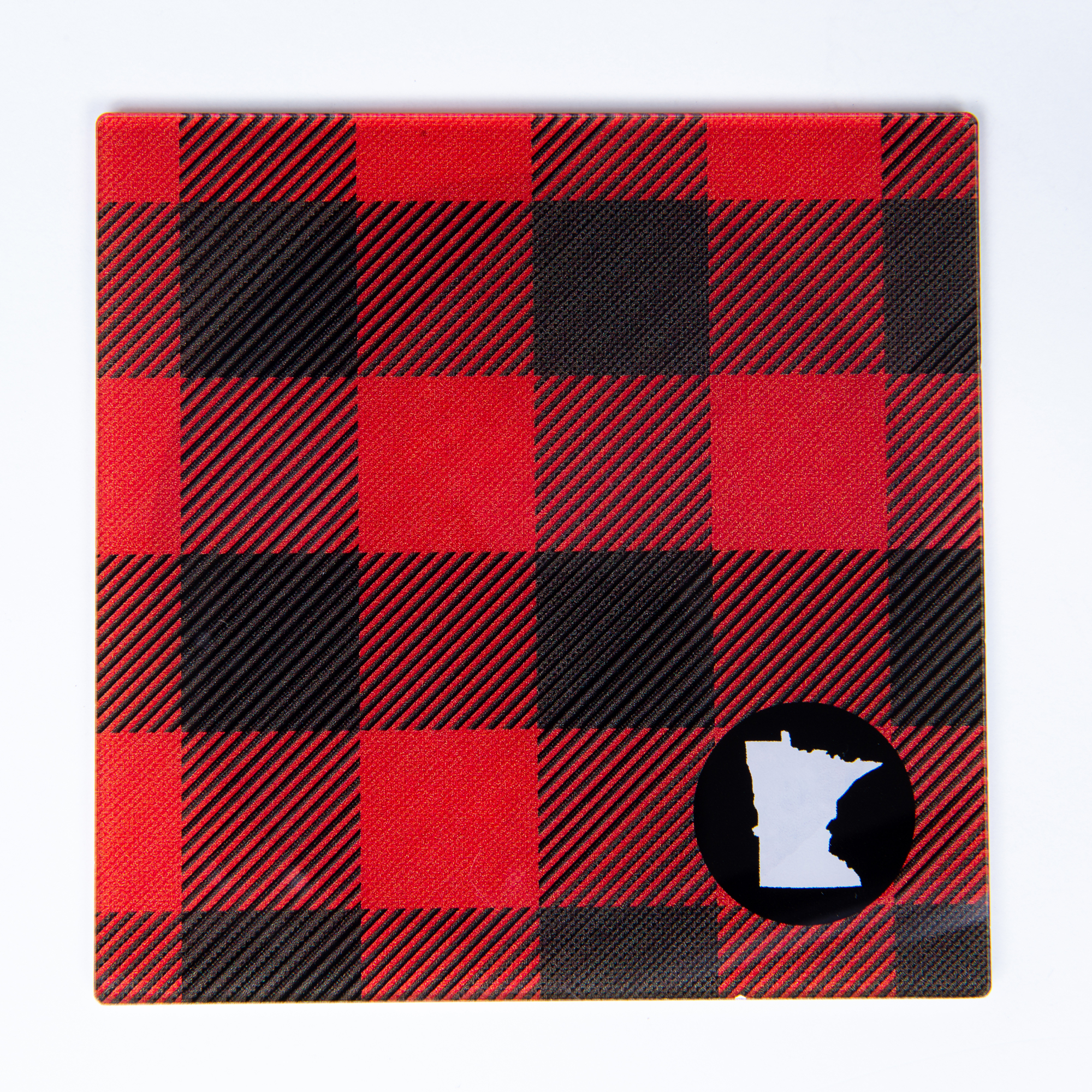 USA Made Square Acrylic Coasters w/Cork Back (4")