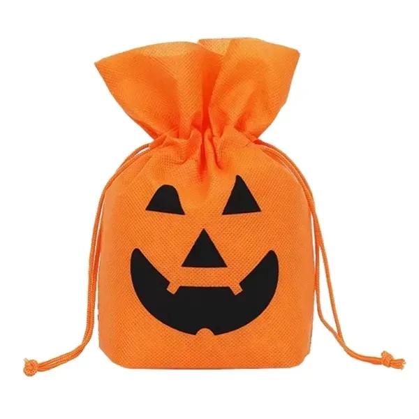 Pumpkin Halloween Candy Snack Bag with Drawstring Pouch 5