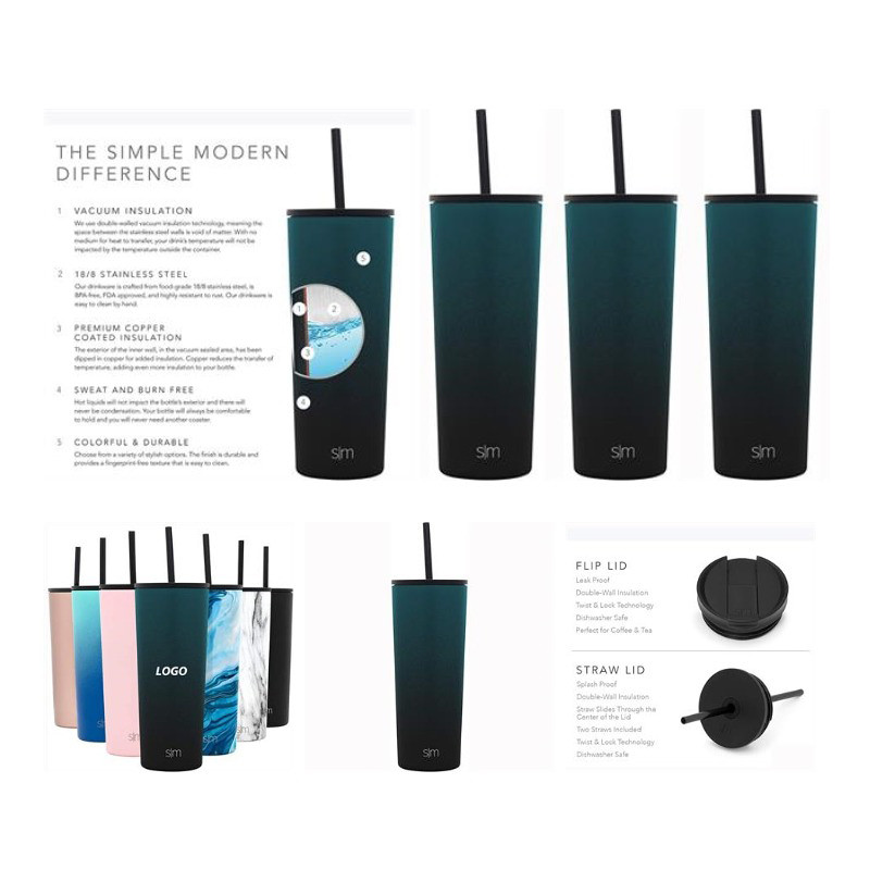 24oz Simple Modern Insulated Tumbler