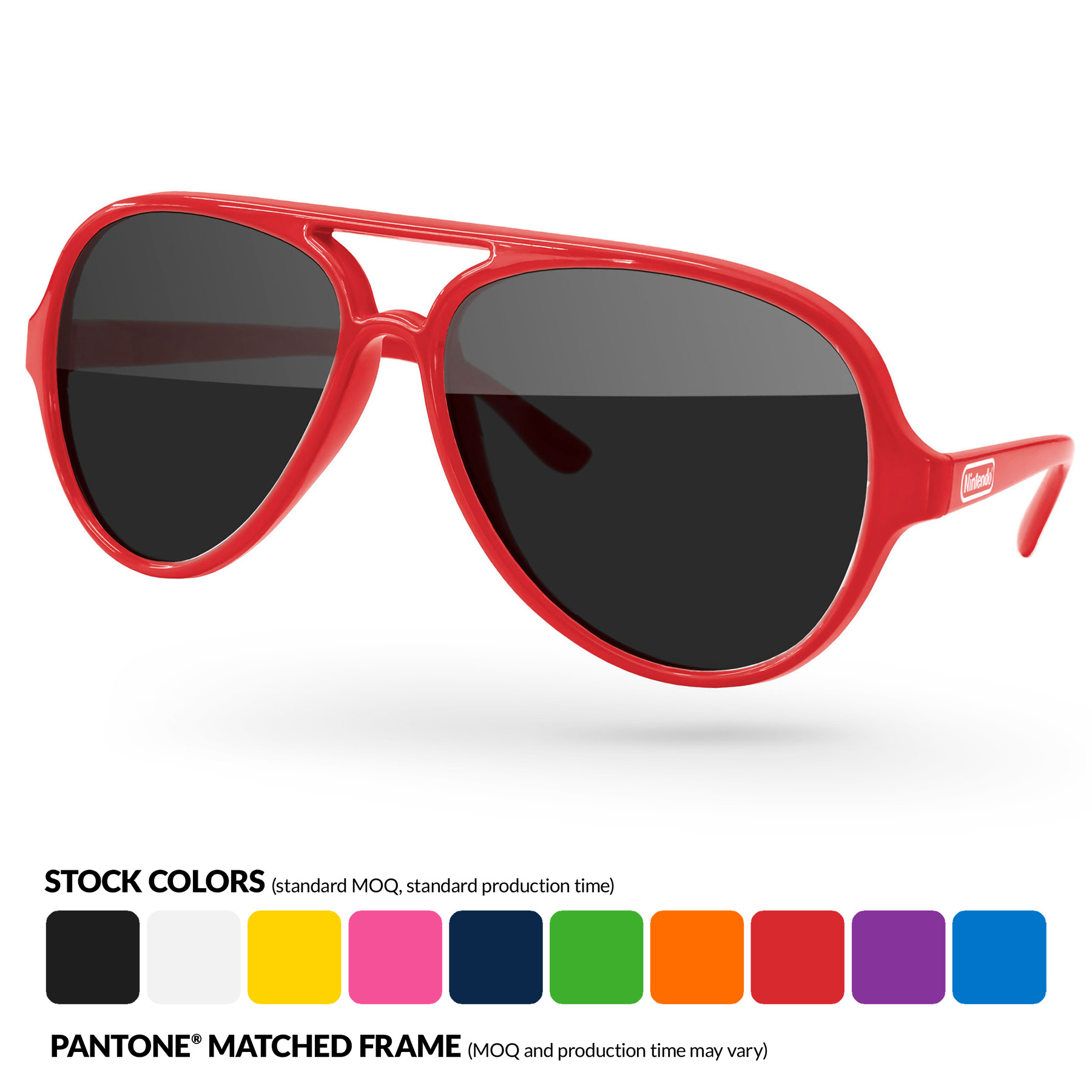Metallic Aviator Sport Sunglasses