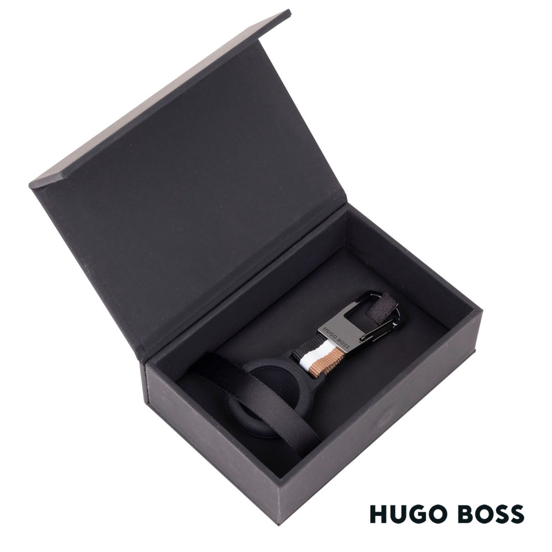 Hugo Boss® Iconic Key Ring With Air Tag Holder 9