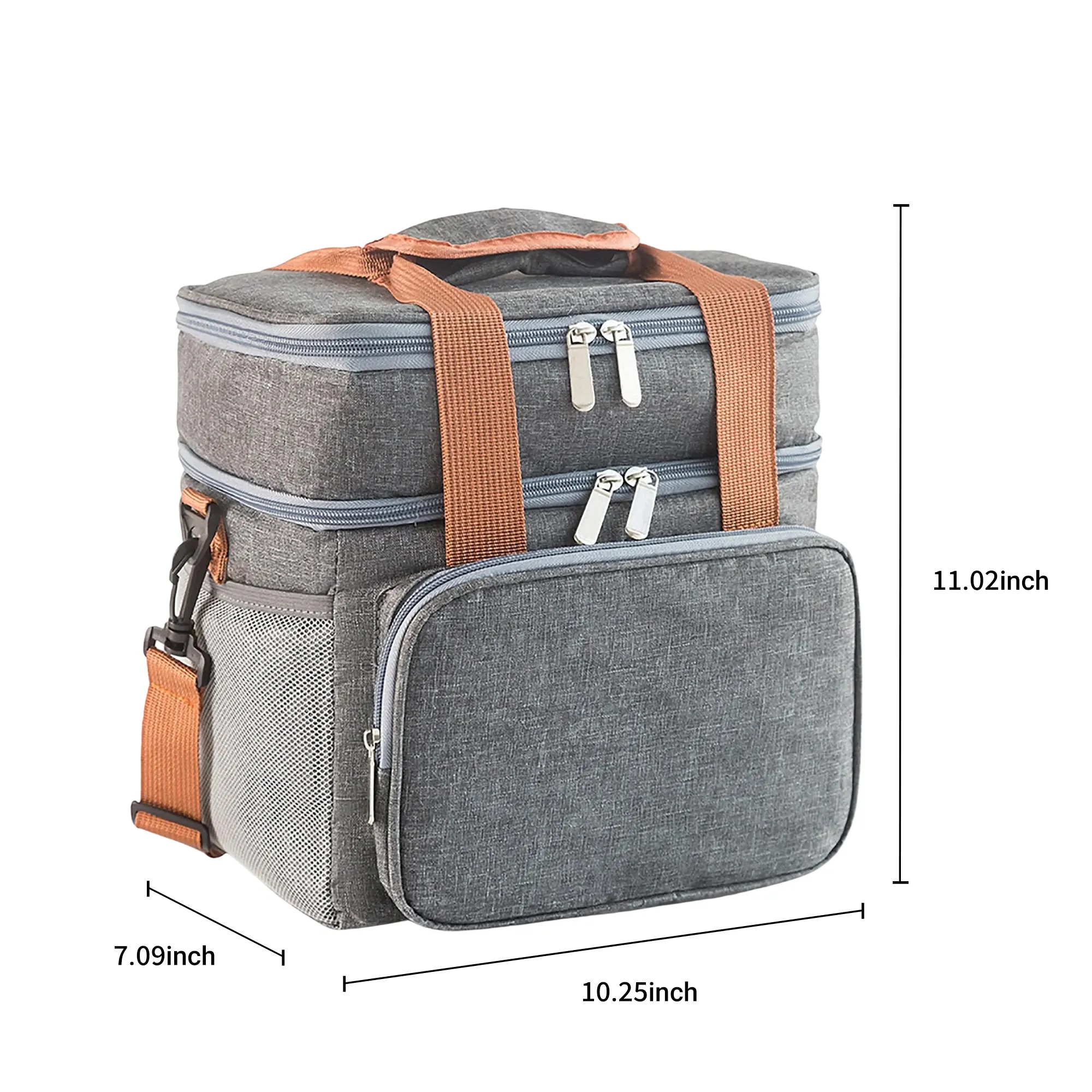 Double Layer Oxford Cooler Bag with Leakproof Lining 4
