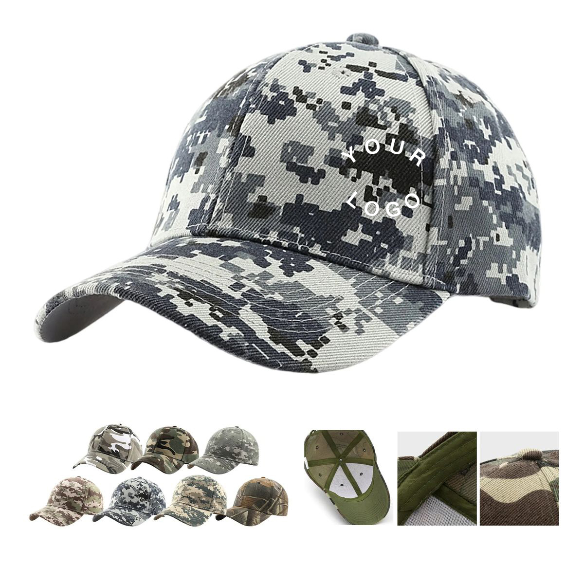 Moisture Wicking Camo Sports Hat 2