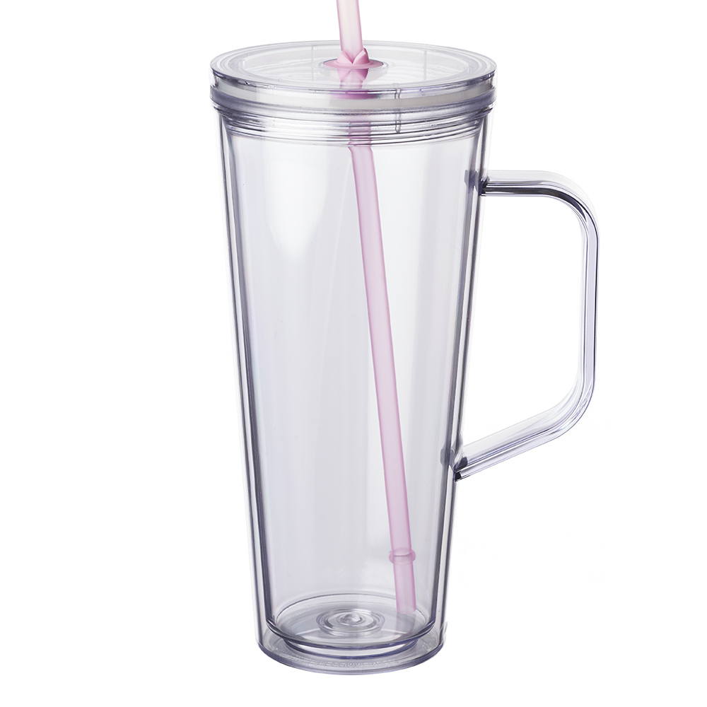 24 oz. Tilden Plastic Tumbler with Handle 2