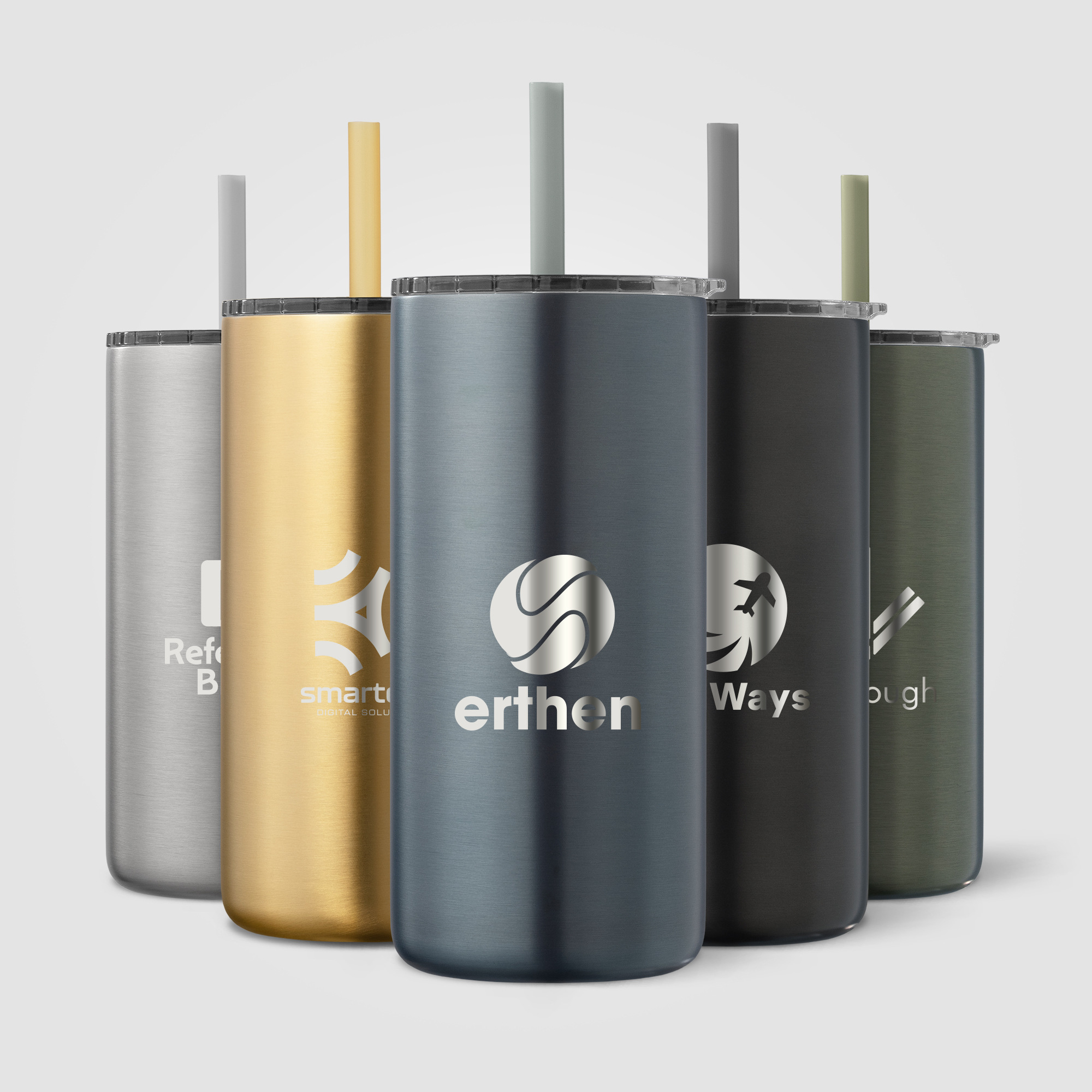 Borealis Stainless Steel Straw Tumbler - 16 oz. 3