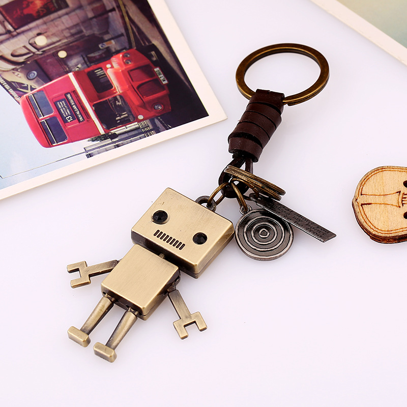 Metal Robot Keychain 2