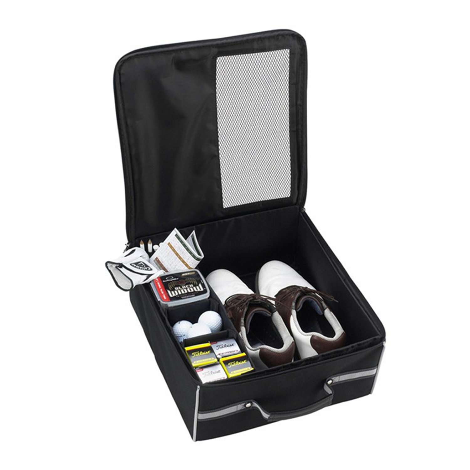 Oxford Golf Double zipper Breathable Shoe Bag 6