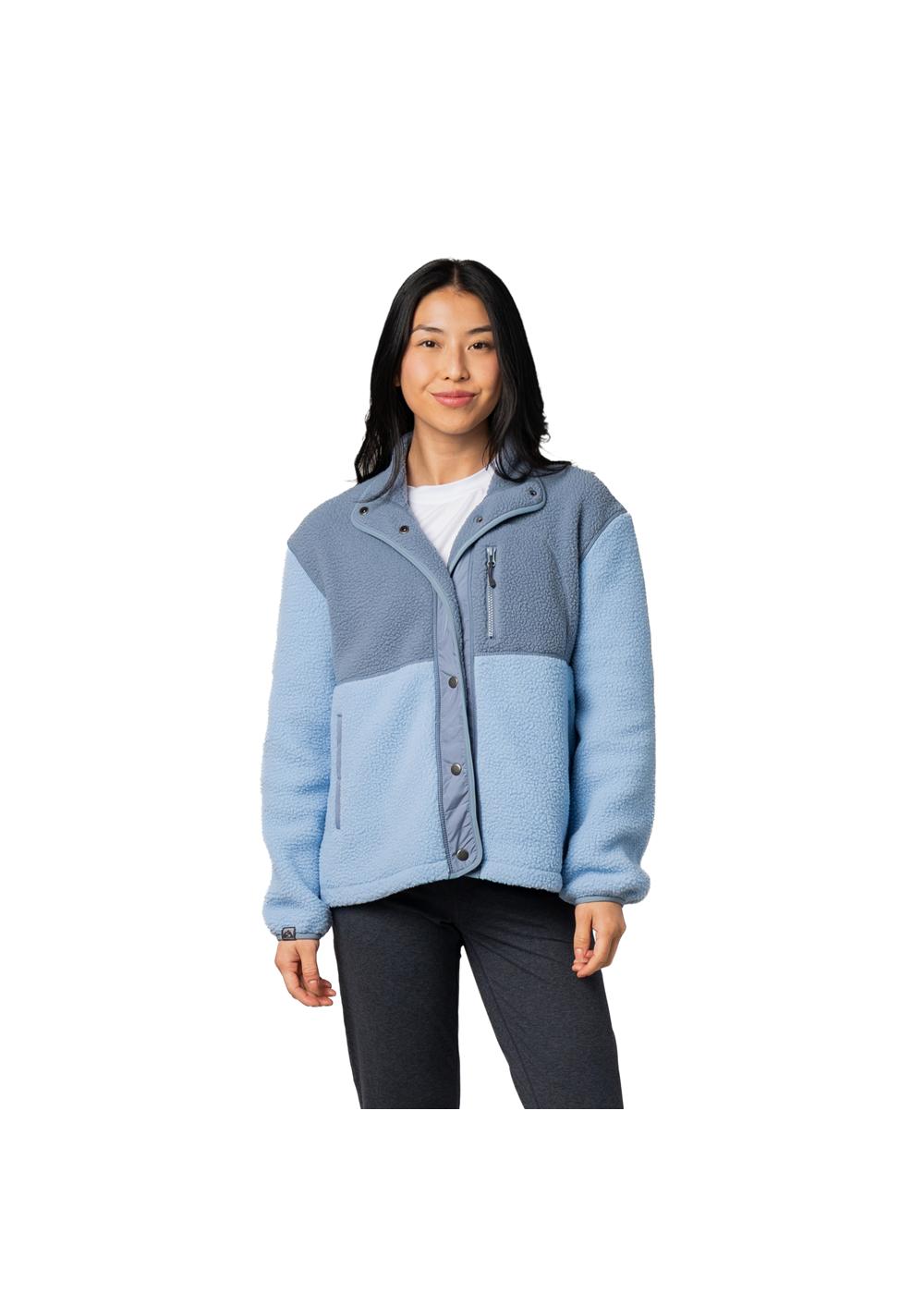 Storm Creek Women's Warm Up Colorblock Sherpa Fleece Jacket 15