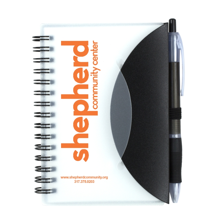 "CUPERTINO" Stylish Spiral Notepad Notebook with Matching Color Pen 3