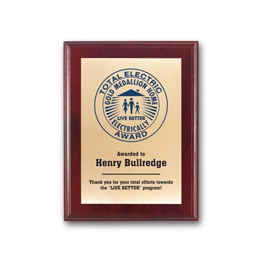 Screenprint Brass - Mahogany 5