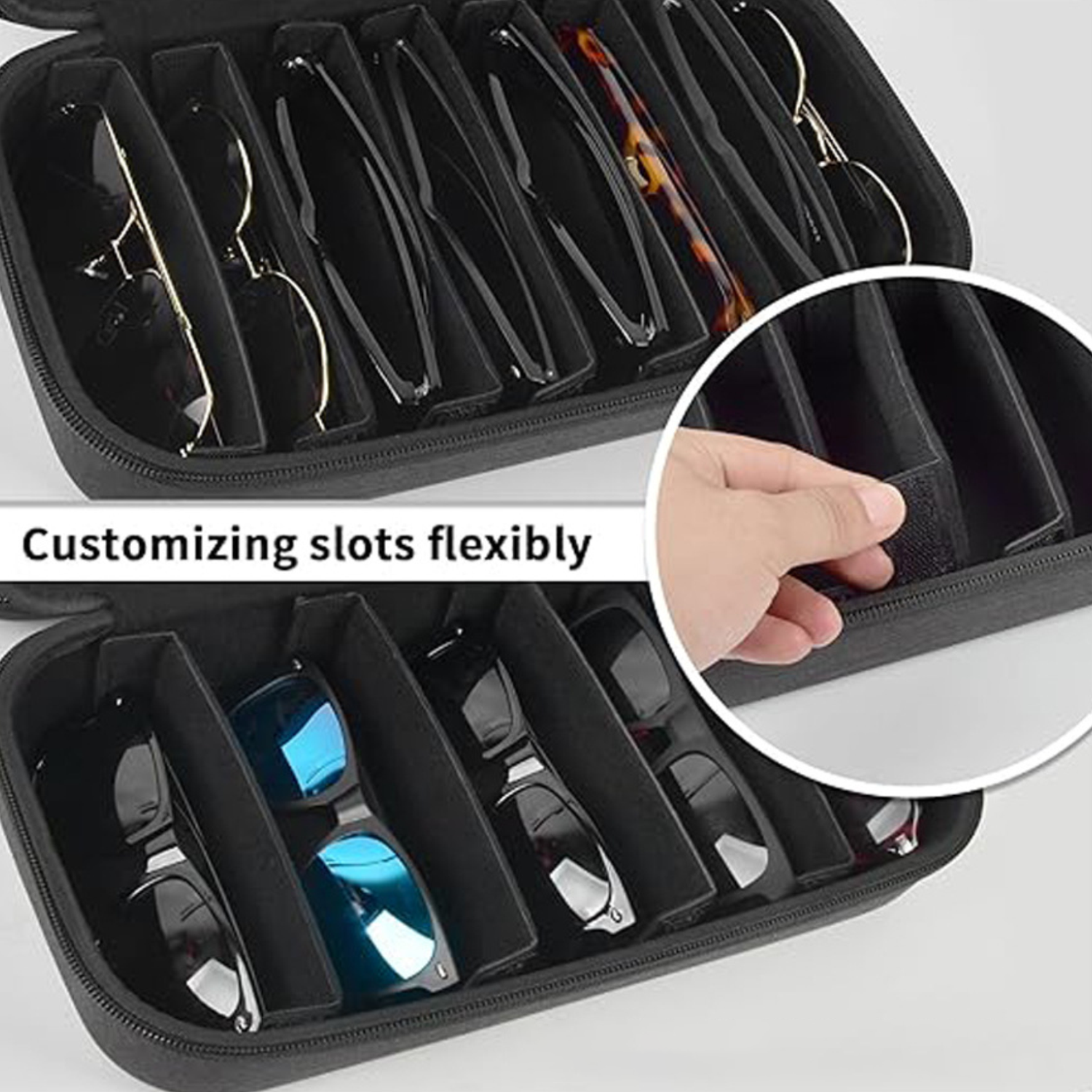 Shockproof EVA Sunglasse Organizer Case 6