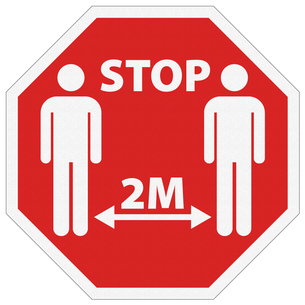 Floor Graphics .007 anti-skid vinyl Octagon Shape Full Colour 3