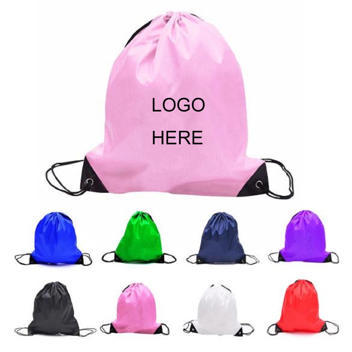 Full Colors 14"x17" Polyester Drawstring Bag Backpack 2