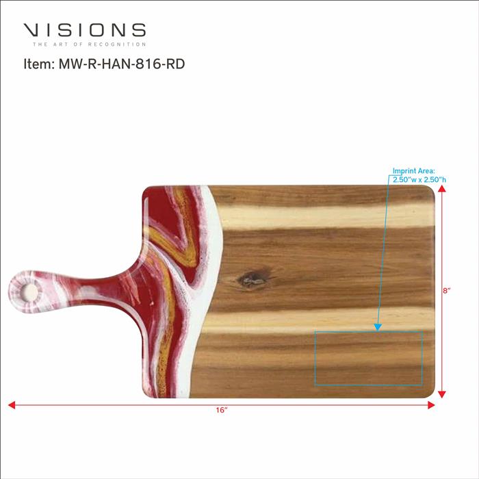 Medium Rectangle Acacia Board With Handle 18