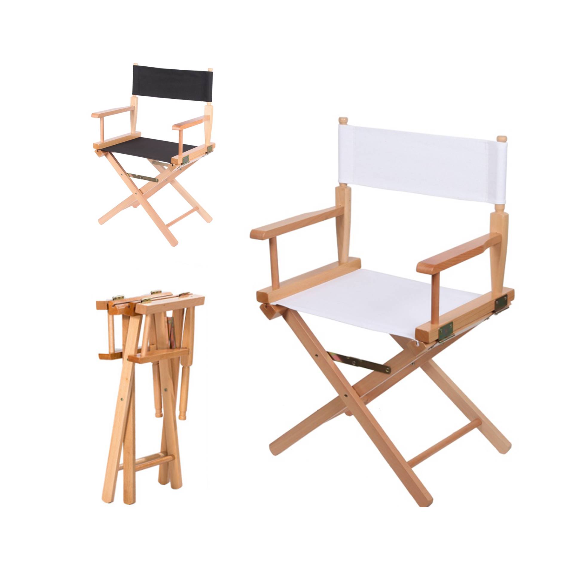 Wood Portable Director Makeup Artist Yard Chair 3