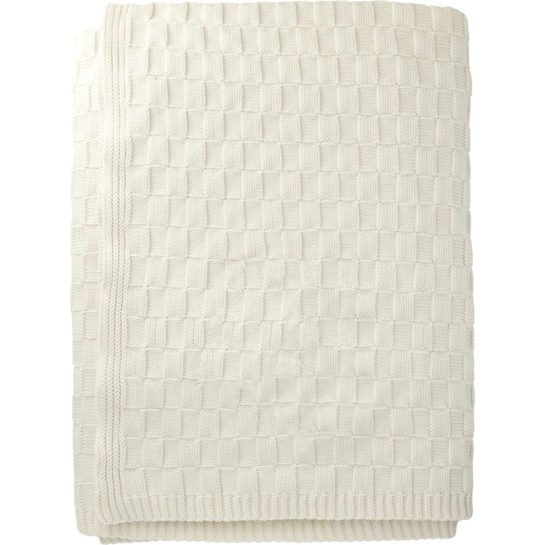 Made*Here New York Basketweave Cotton Blanket 2