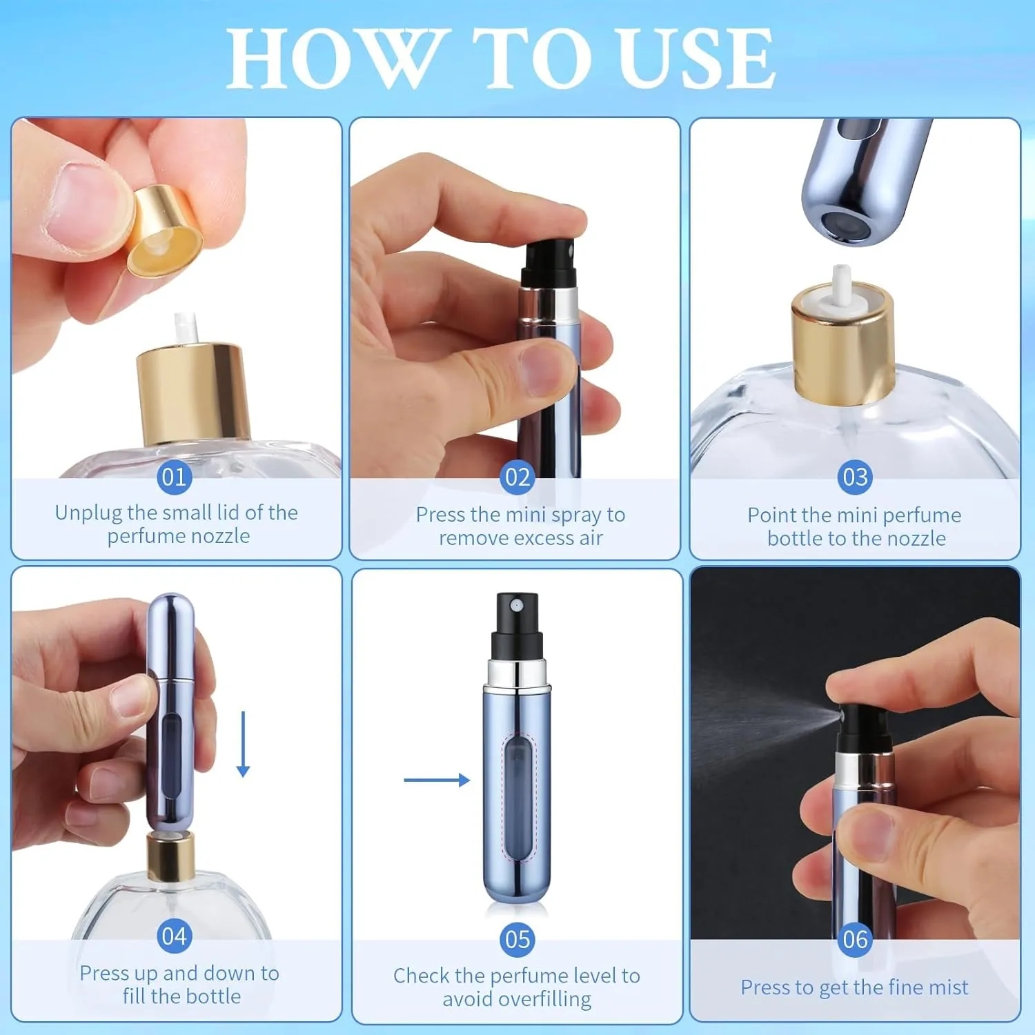 Mini Portable Refillable Perfume Atomizer Bottle 6