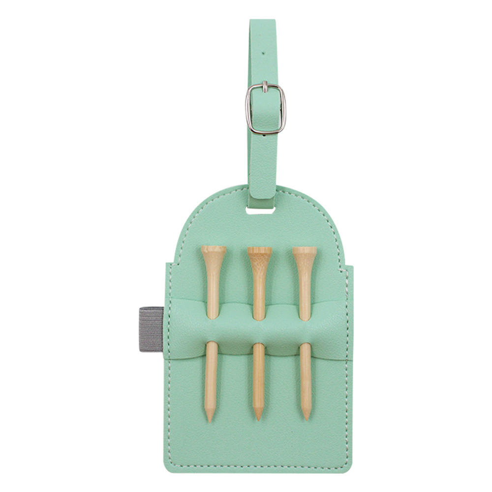 Portable Vegan Leather Golf Tee Bag Holder 7