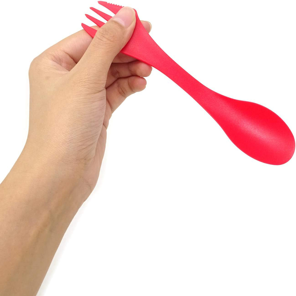 Plastic 3 in 1 Spoon Fork and Knife 7