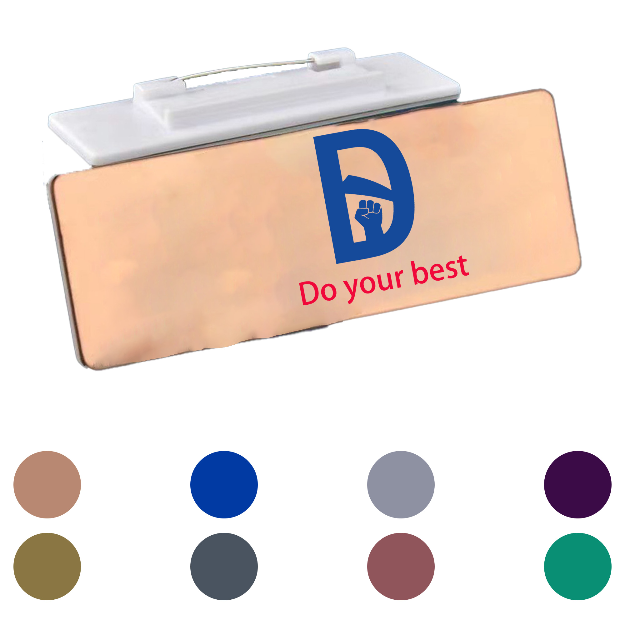 MOQ 50 Customizable Reusable ID Badge Holder with Clip 1