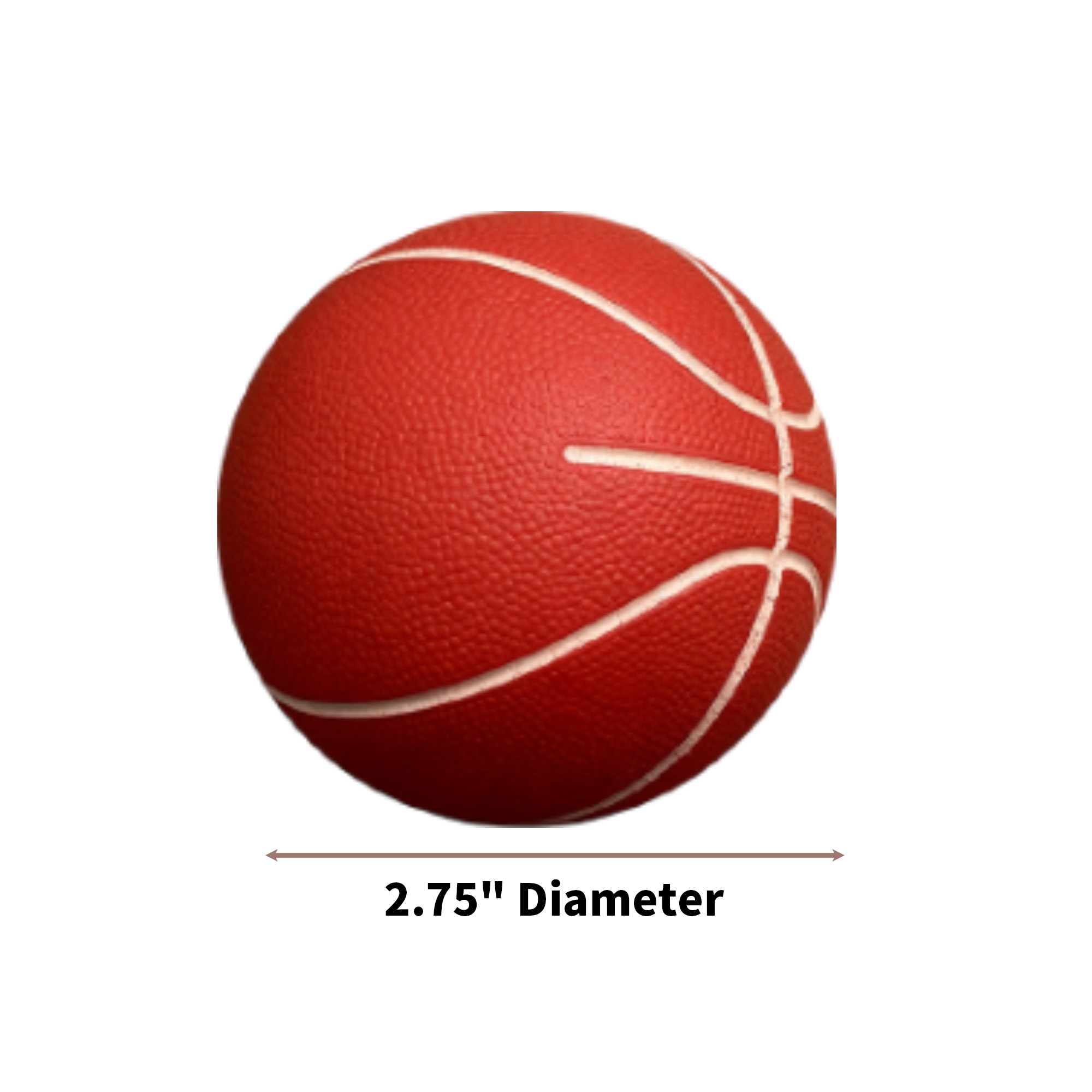 High Bounce Rubber Mini Basketball 2.75" Diameter 1