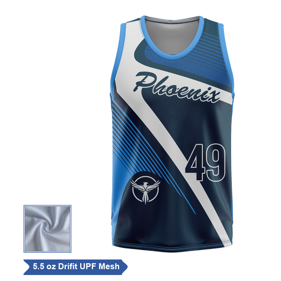 Sublimation UPF Mesh Basketball Jersey - Men Women Kids 4