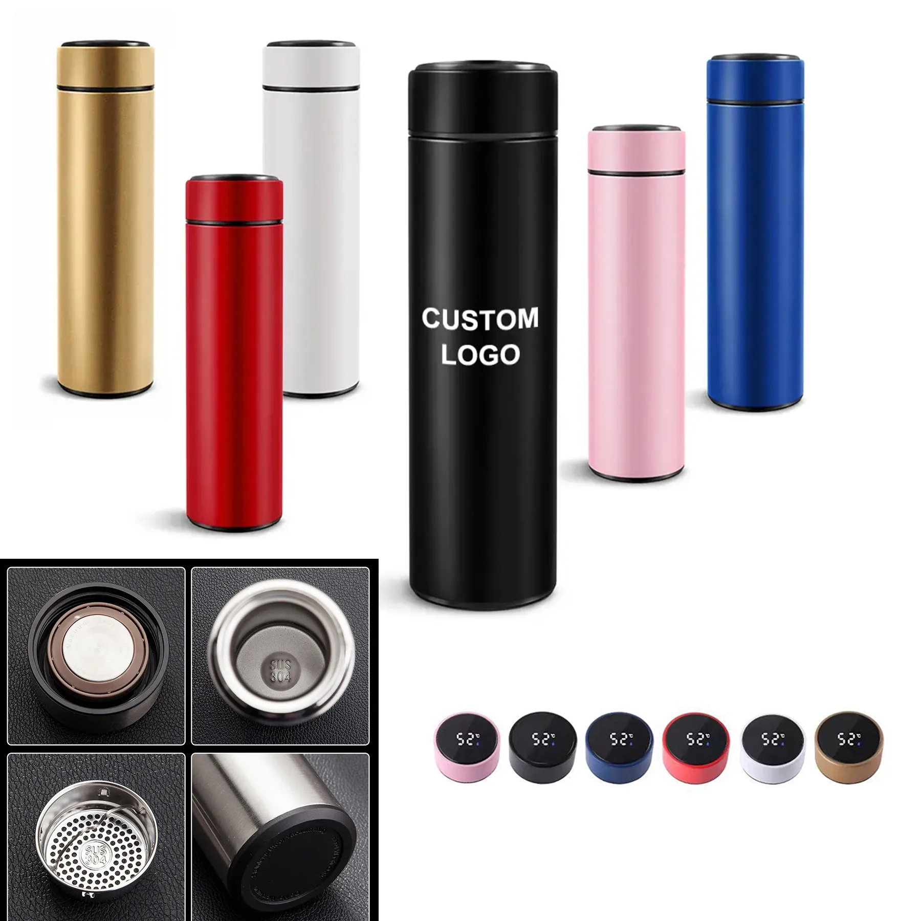 Smart Kettle 500ml Thermal Mug with LED Temperature Display 1