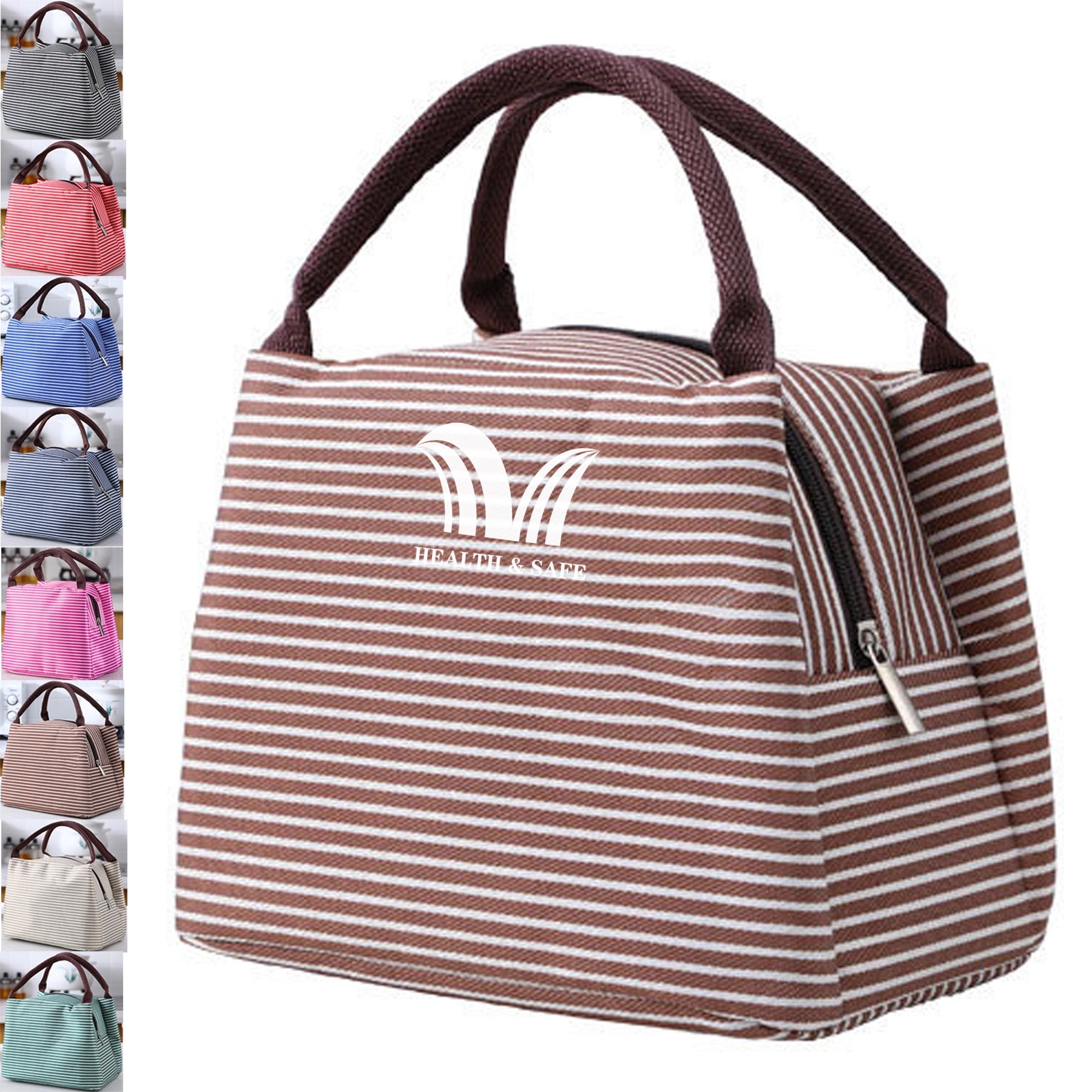 Stripe Tote Lunch Bag 3
