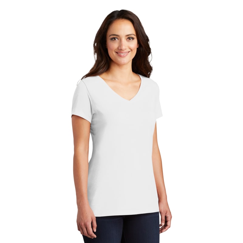 District Women's Perfect Tri V-Neck Tee. 28