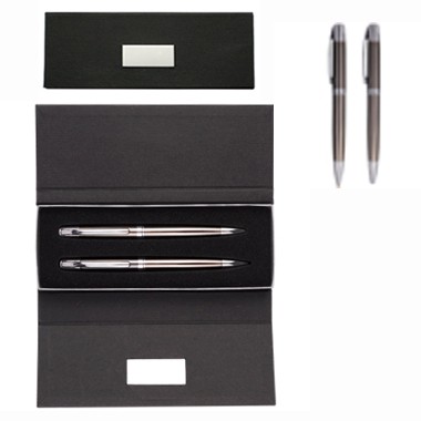 Executive Gun Metal Pen and Pencil Set 1