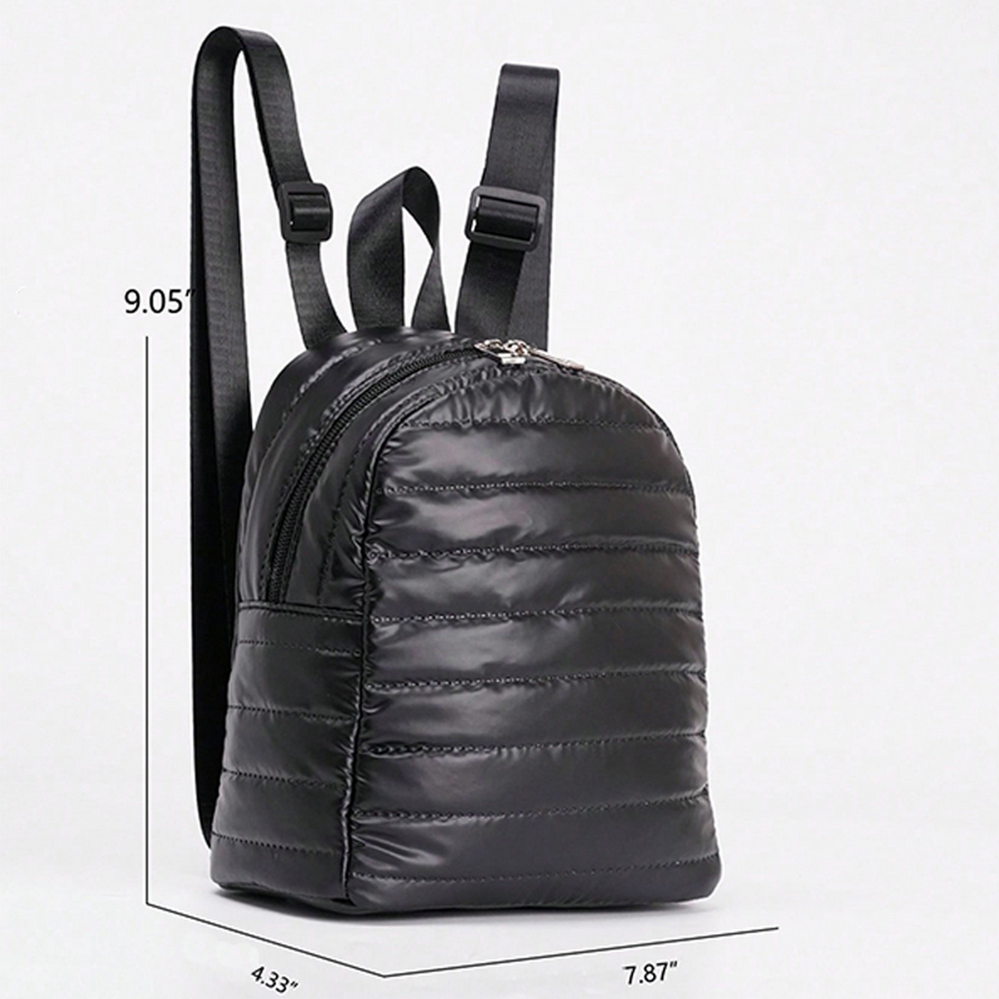 Fashionable Shiny Padded Puffer Backpack 7