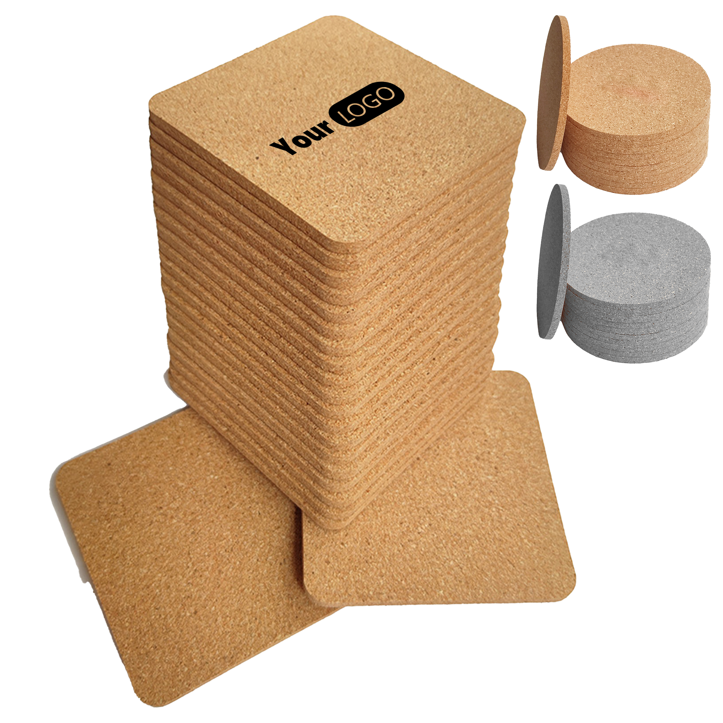 Wood Eco-Friendly Cork Table Mat With Custom Logo 1