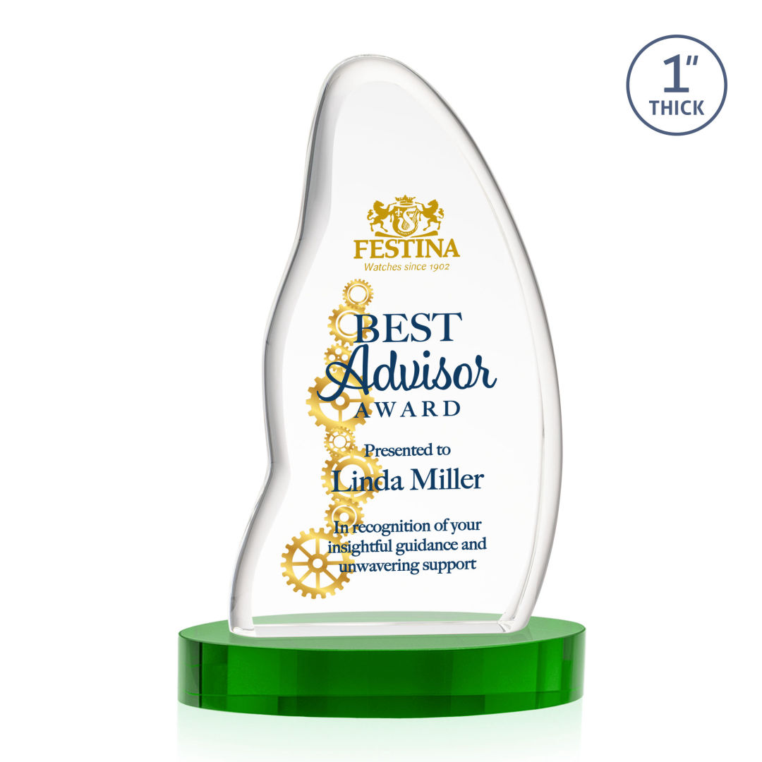 Beauford VividPrint™ Award on Base - Green 4