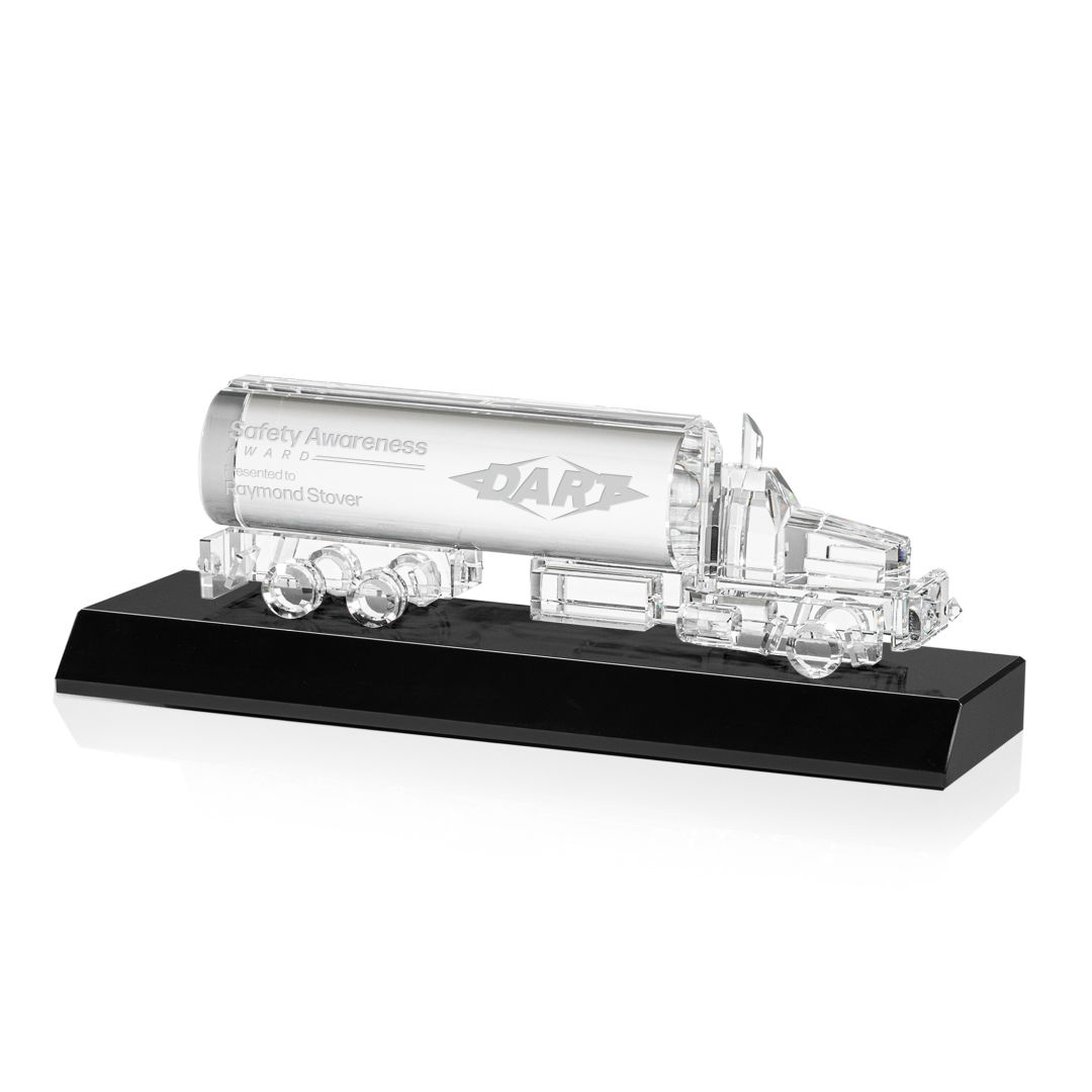 Crystal Oil Tanker on Base - Black 2