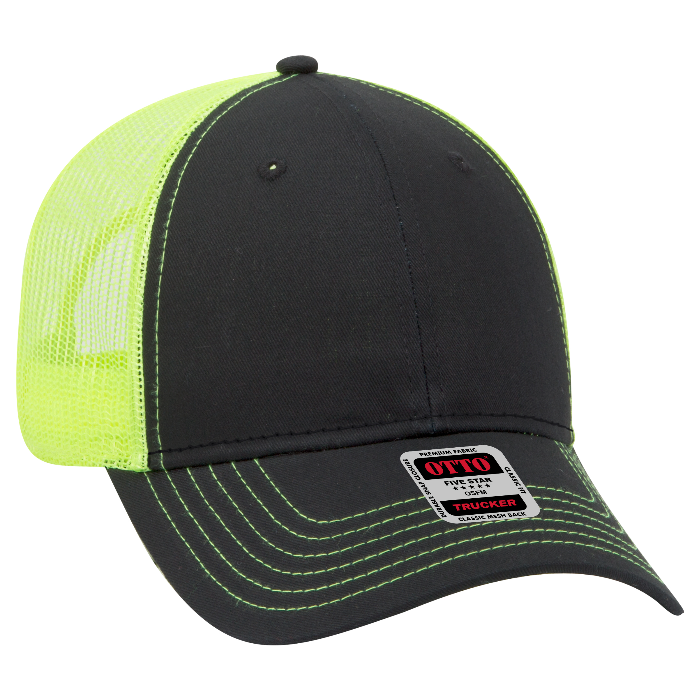 OTTO CAP® 6 Panel Low Profile Mesh Back Trucker Hat 50