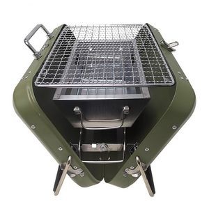 Foldable Stainless Steel Charcoal Bbq Grill 4