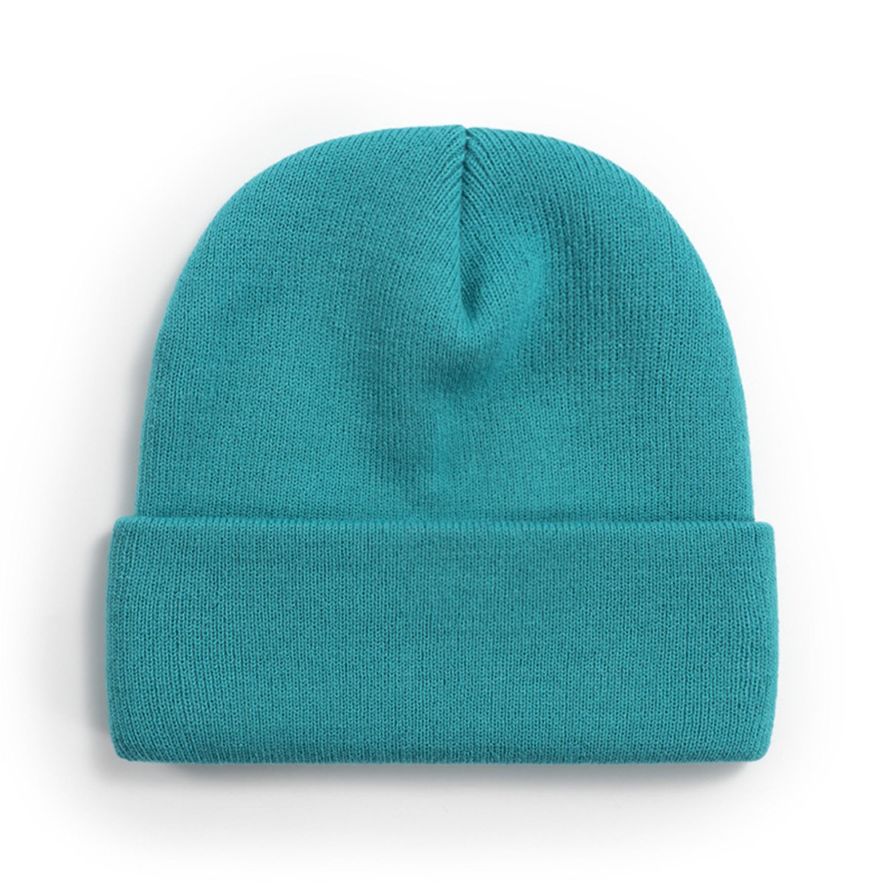 Classic Plain Knit Cuffed Beanie 8