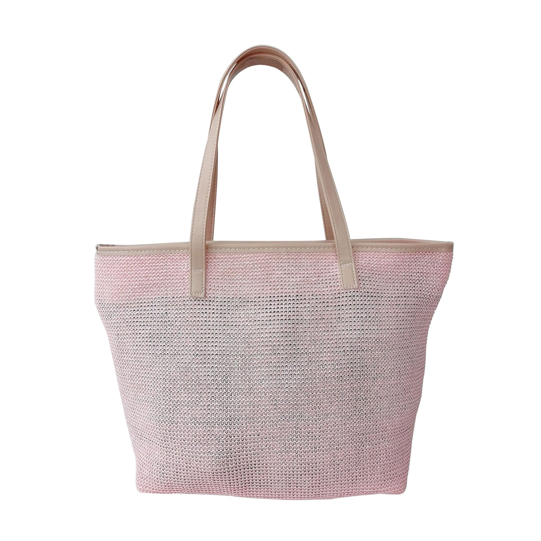 Large Women Straw Beach Bag, custom tote bag with logo imprint 5