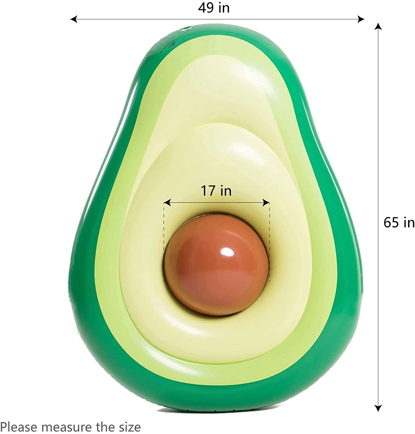 Inflatable Avocado Pool Float Floatie with Ball Water 4
