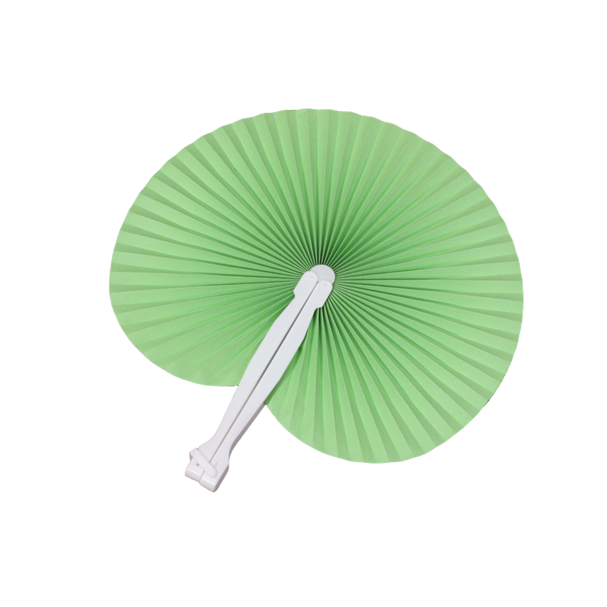 Colorful Plastic Folding Hand Fan 5.7" Length x 0.75" Width 12
