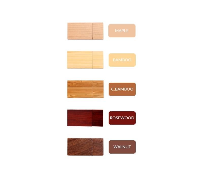 Rectangular Wooden USB Flash Drives with Magnetic Closure 13