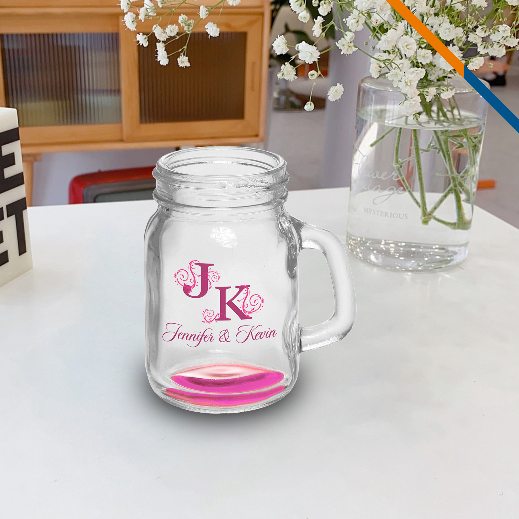 Edgar Mason Jar Sampler Glasses - 4.5 OZ. 7