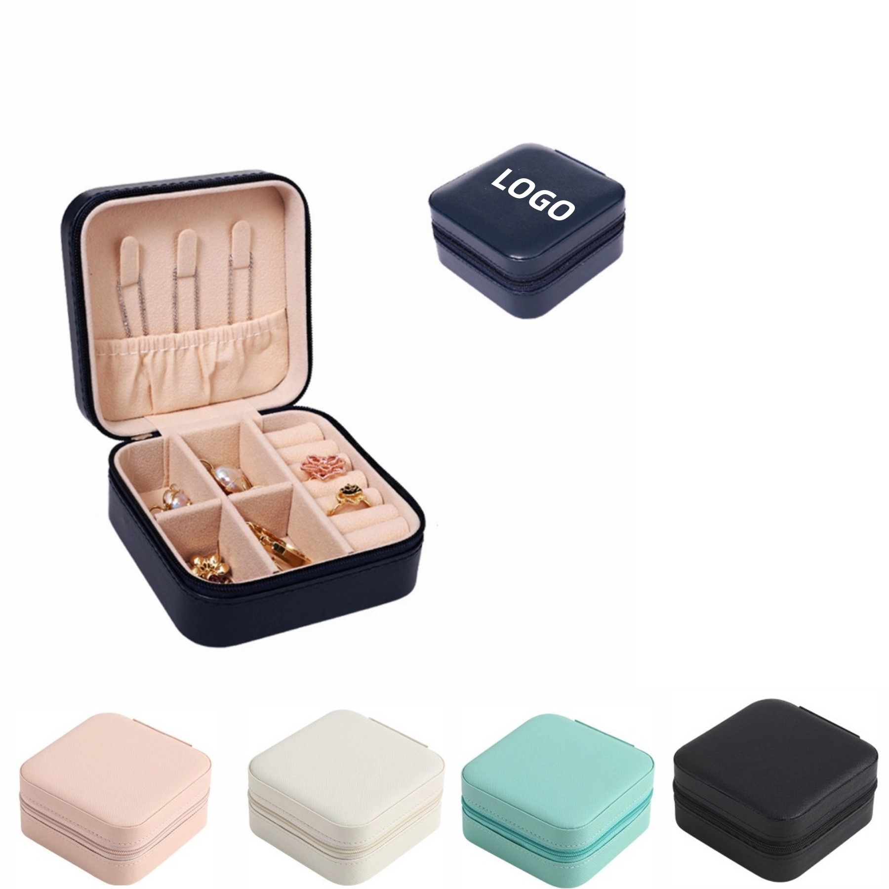 PU Leather Travel Jewelry Box 2