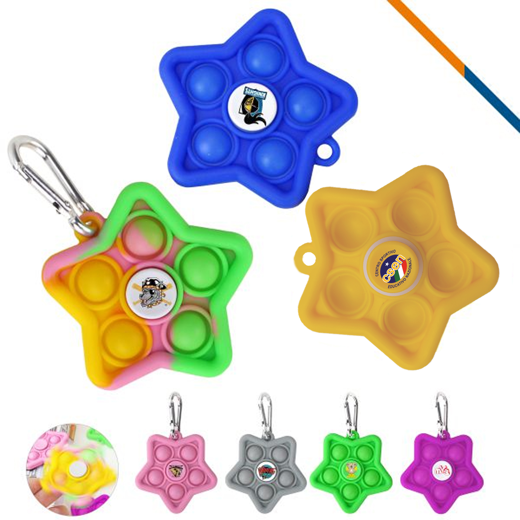 Star Push Bubble Fidget Spinner 6